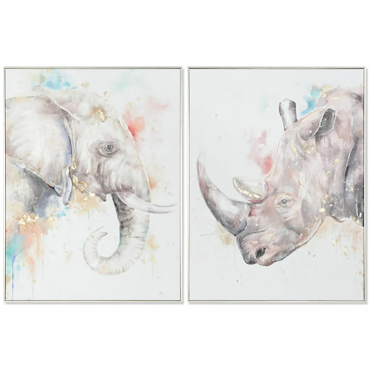 Cadre DKD Home Decor Moderne Animaux