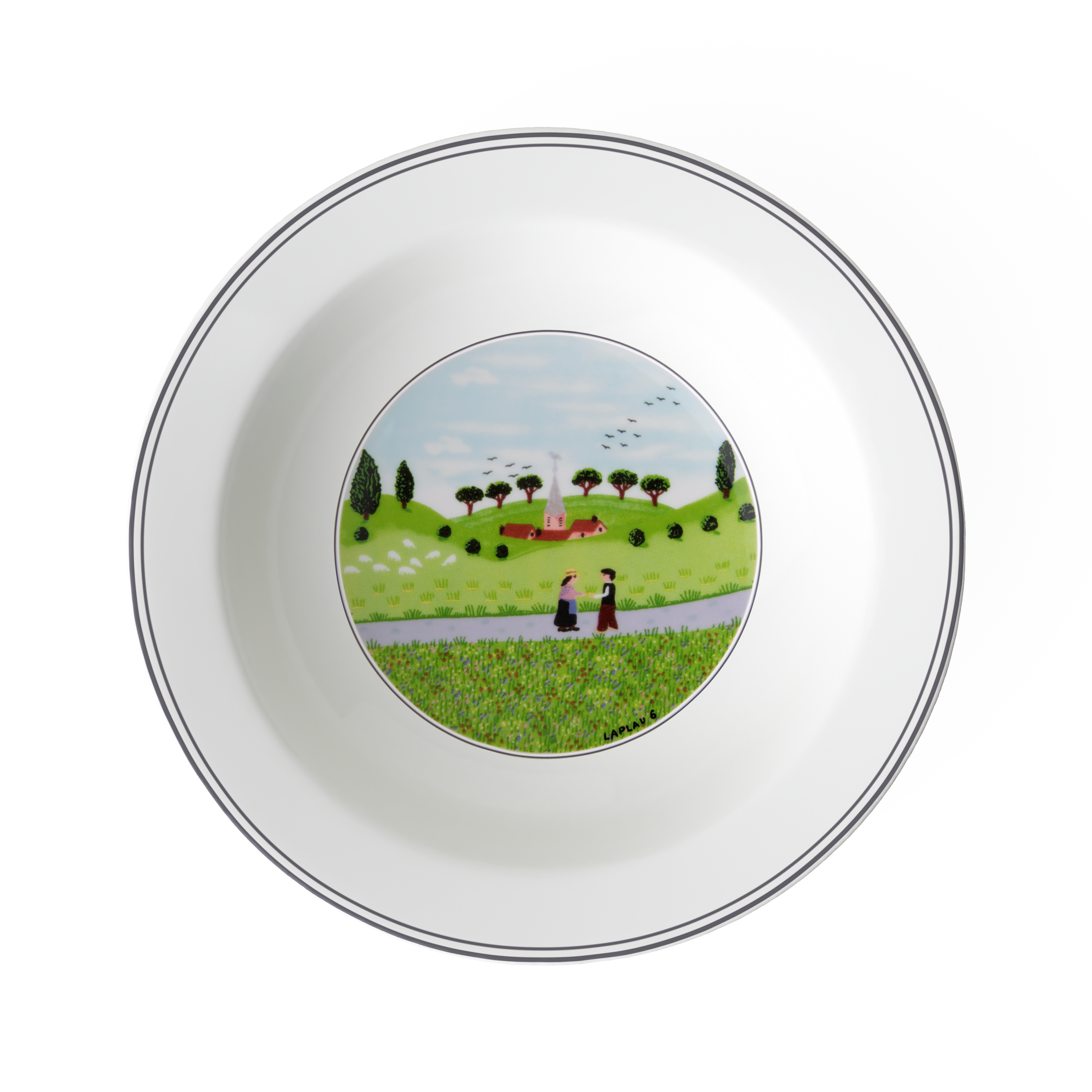 Design Naif Centerpiece bowl Multi-colored, 7.5 oz, Premium Porcelain