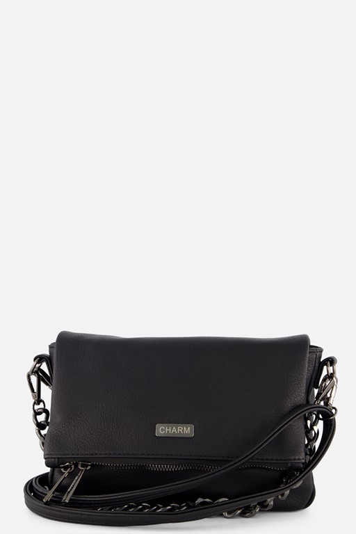Charm Schoudertas zwart Nylon
