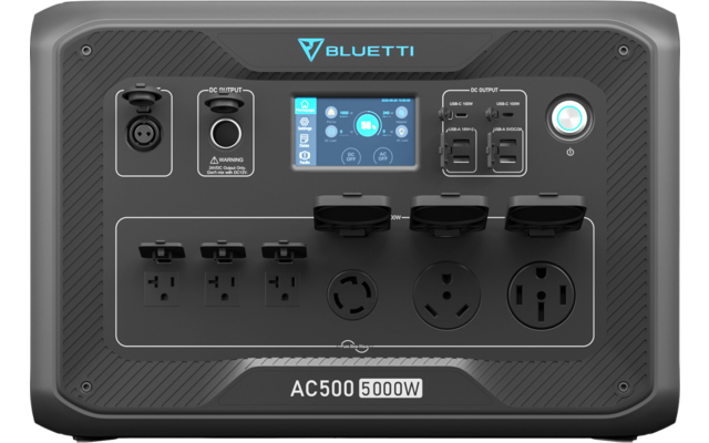 BLUETTI AC500-Gray-EU tragbare Powerstation mit integriertem Wechselrichter 5000 W