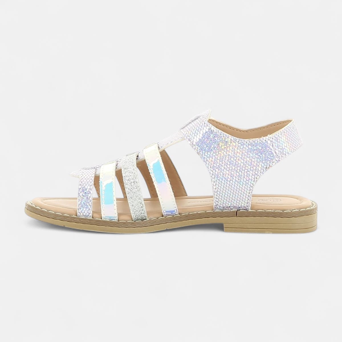Nu-pieds Fille argent