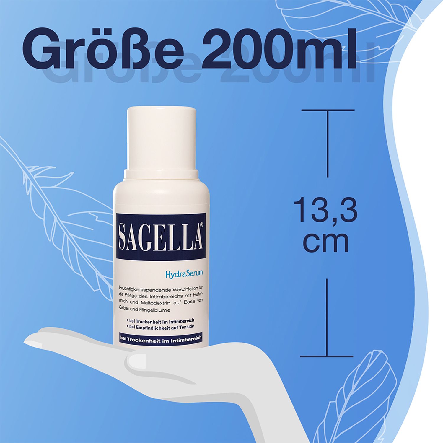 SAGELLA HydraSerum: Feuchtigkeitsspendende Intimwaschlotion bei Trockenheit im Intimbereich