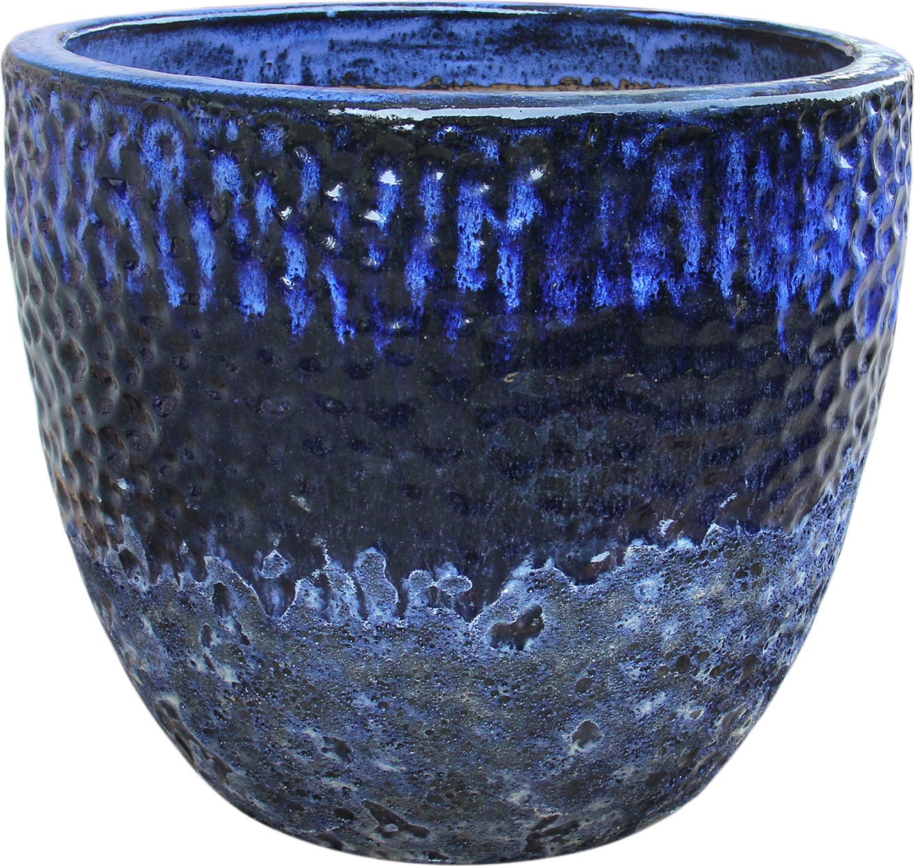 Intratuin bloempot Atlantic blauw D 35 H 30 cm