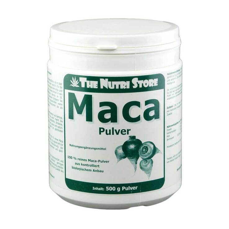 Maca 100% Pur Bio Pulver 500g, 500 g