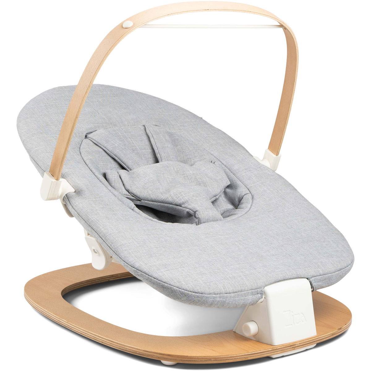 ZizaZiza   Babywippe inklusive Hochstuhl Montage Set grey/vanilla