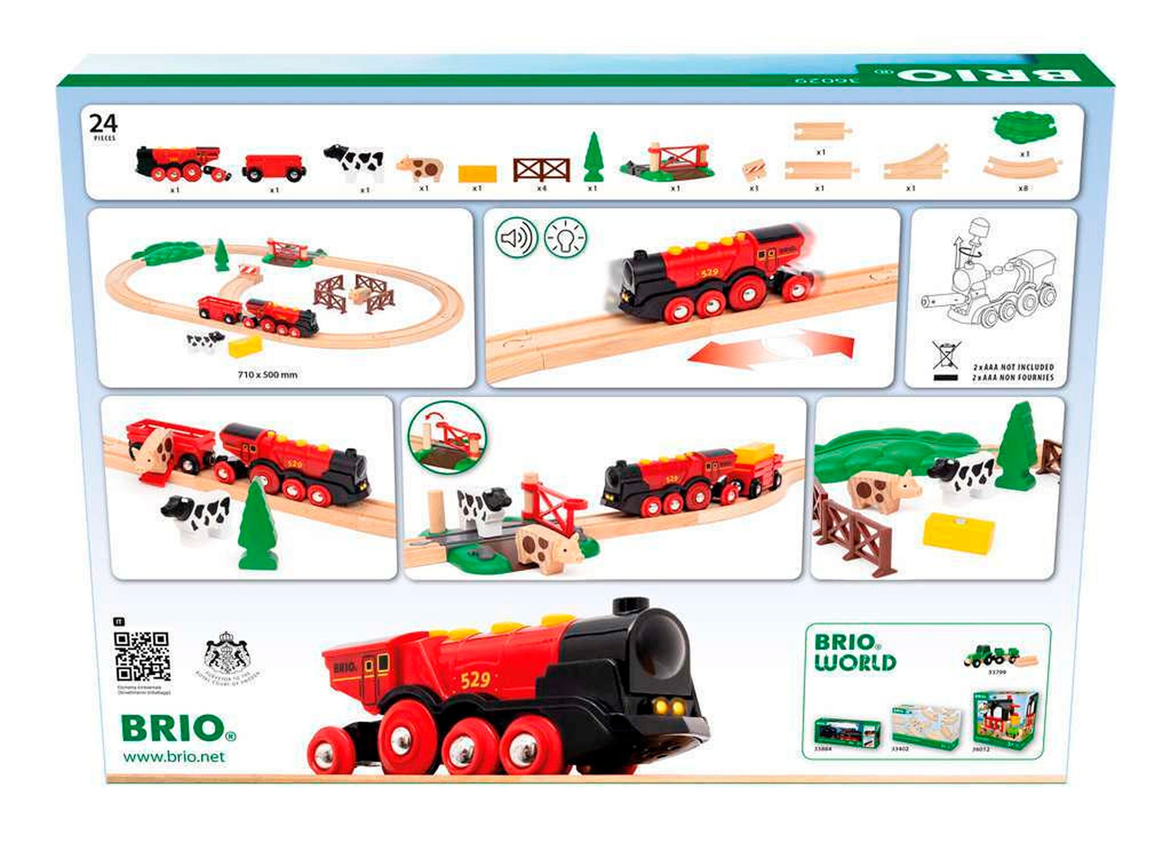 BRIO Rote Lola Bauernhof Zugset