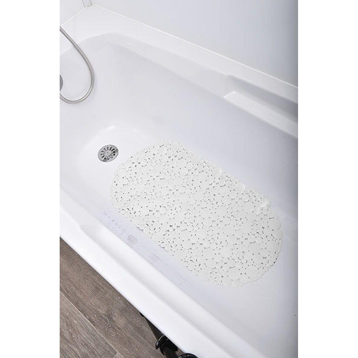 FOND DE BAIGNOIRE 69X36CM BULLES BLANC
