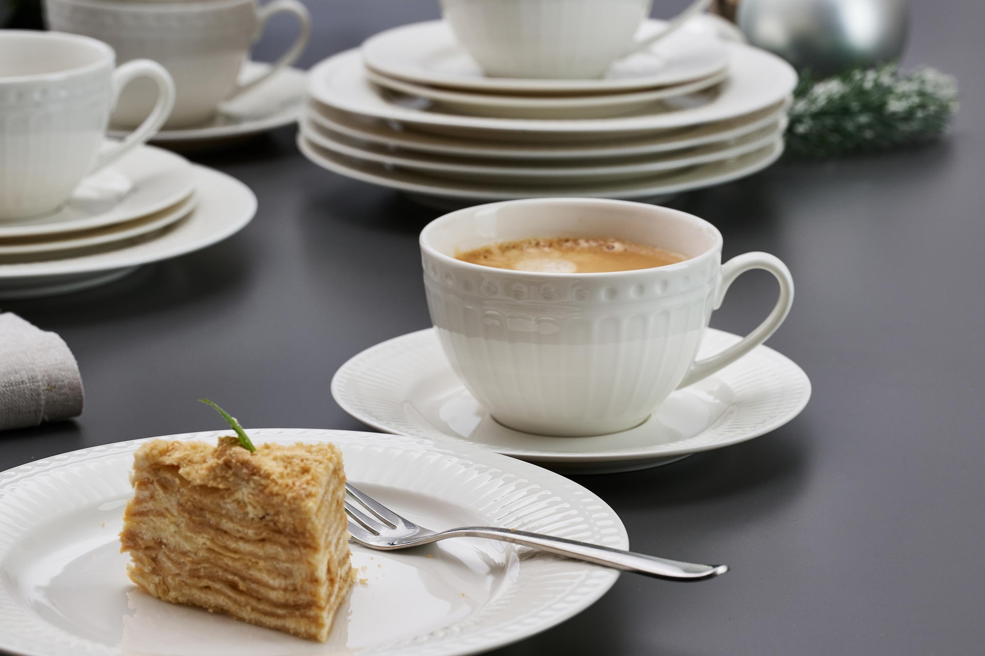 Ritzenhoff & Breker Kaffeeservice SOFIA 18-teilig Porzellan weiß