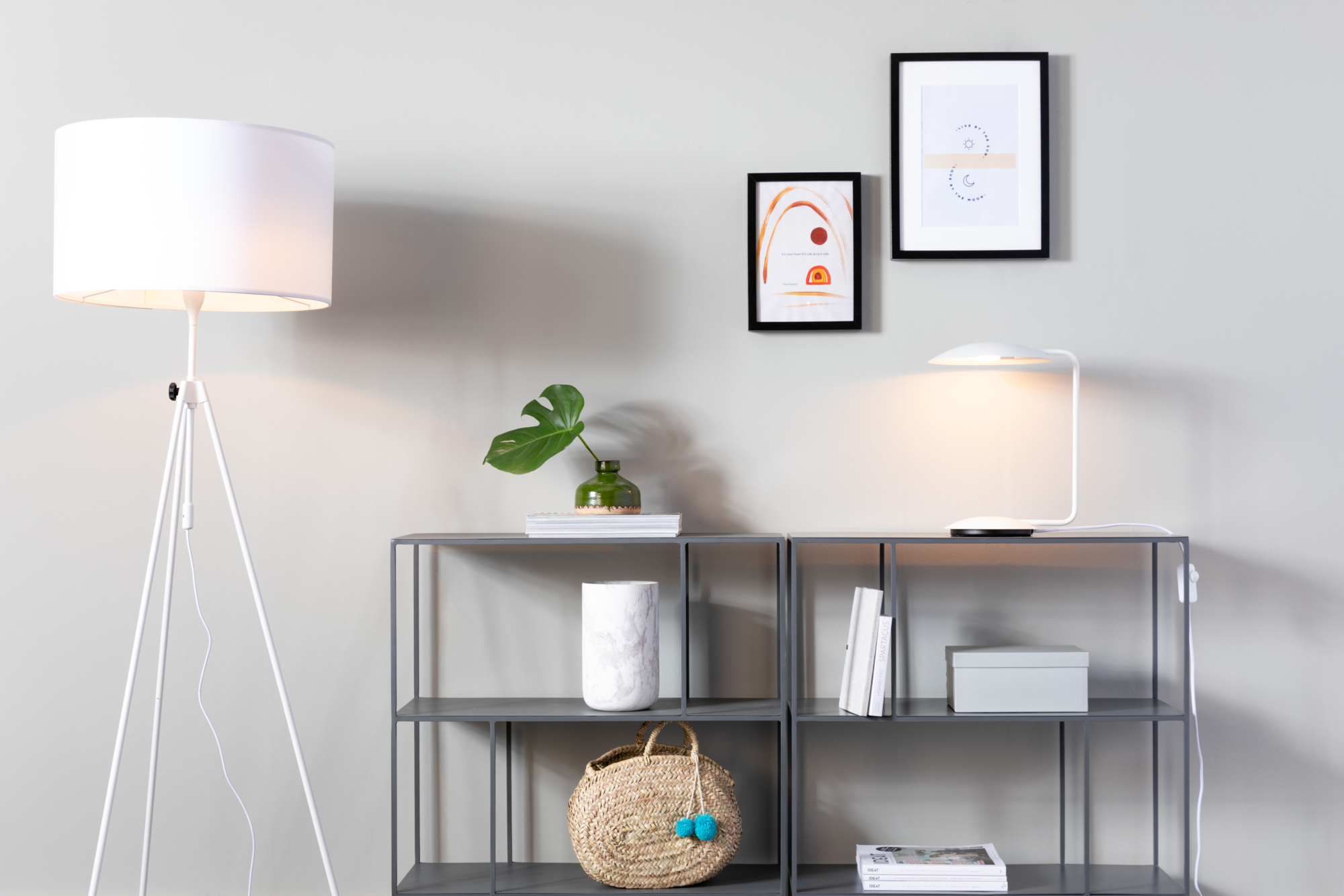 Vloerlamp Lesley zwart