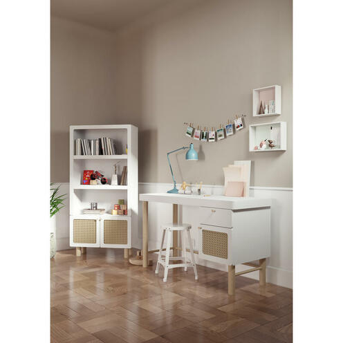 Bibliothèque 2 tablettes + 2 portes OCHNA - CBA Meubles