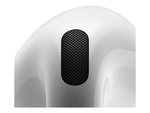Apple AirPods 4 with Active Noise Cancellation - True wireless-hodetelefoner med mikrofon - ørepropp - Bluetooth - aktiv støydemping - hvit