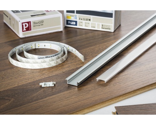 Paulmann Aluminium Profielvloer met Diffuser aluminium/geanodiseerd/satijn 1,0 m