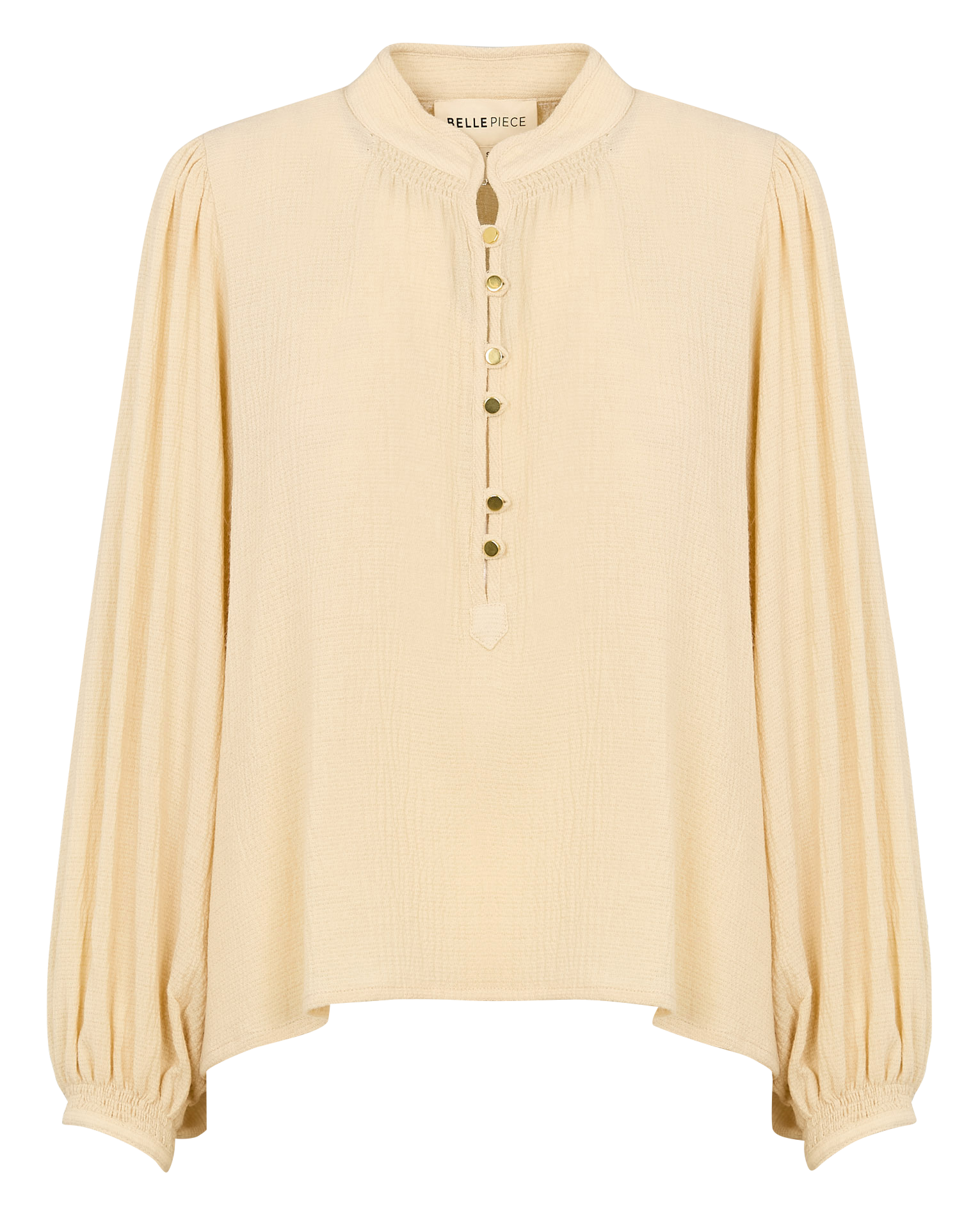 MAXIME - Blouse col rond| Beige