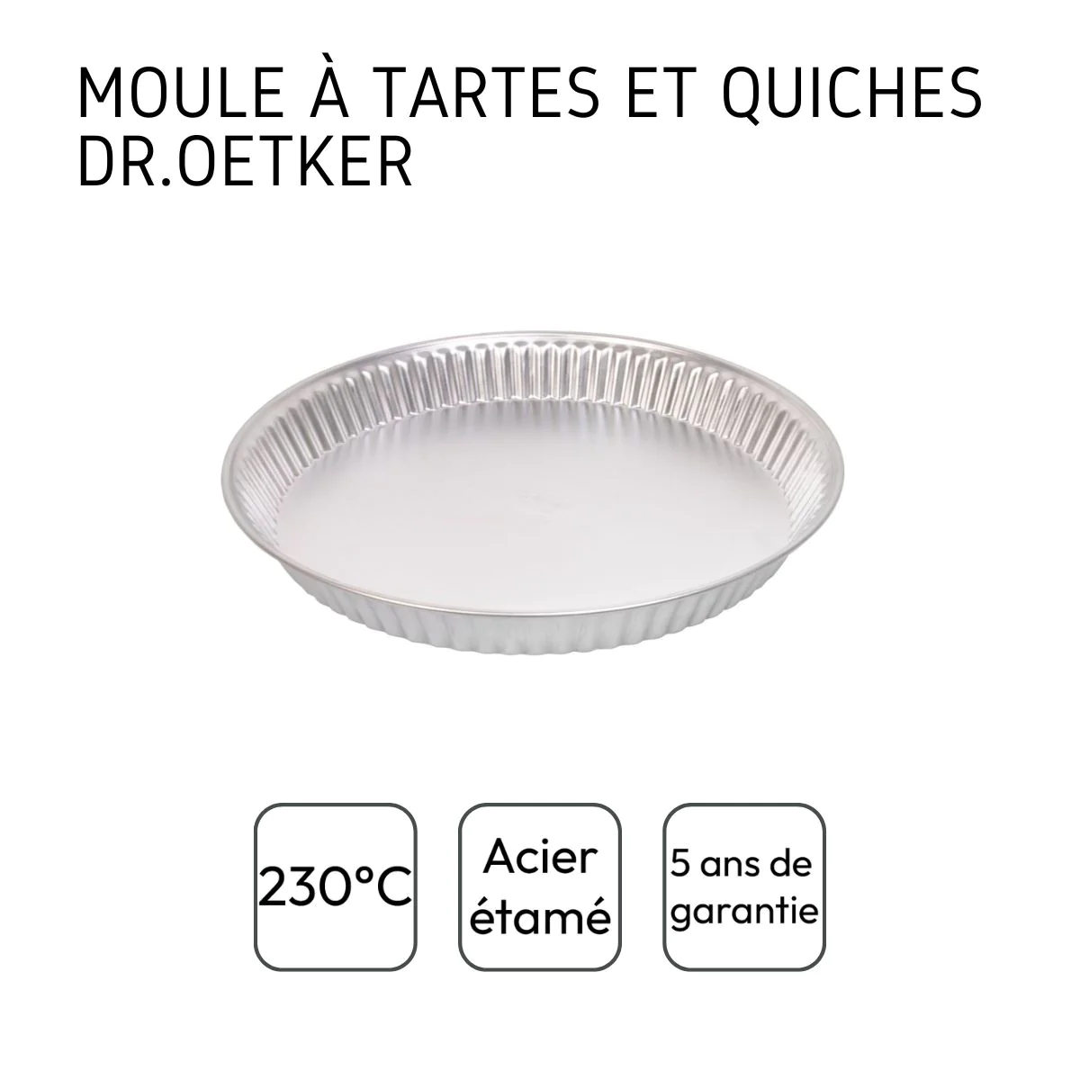 Moule à quiche lorraine 30 cm Dr, Oetker Classics Dr. Oetker