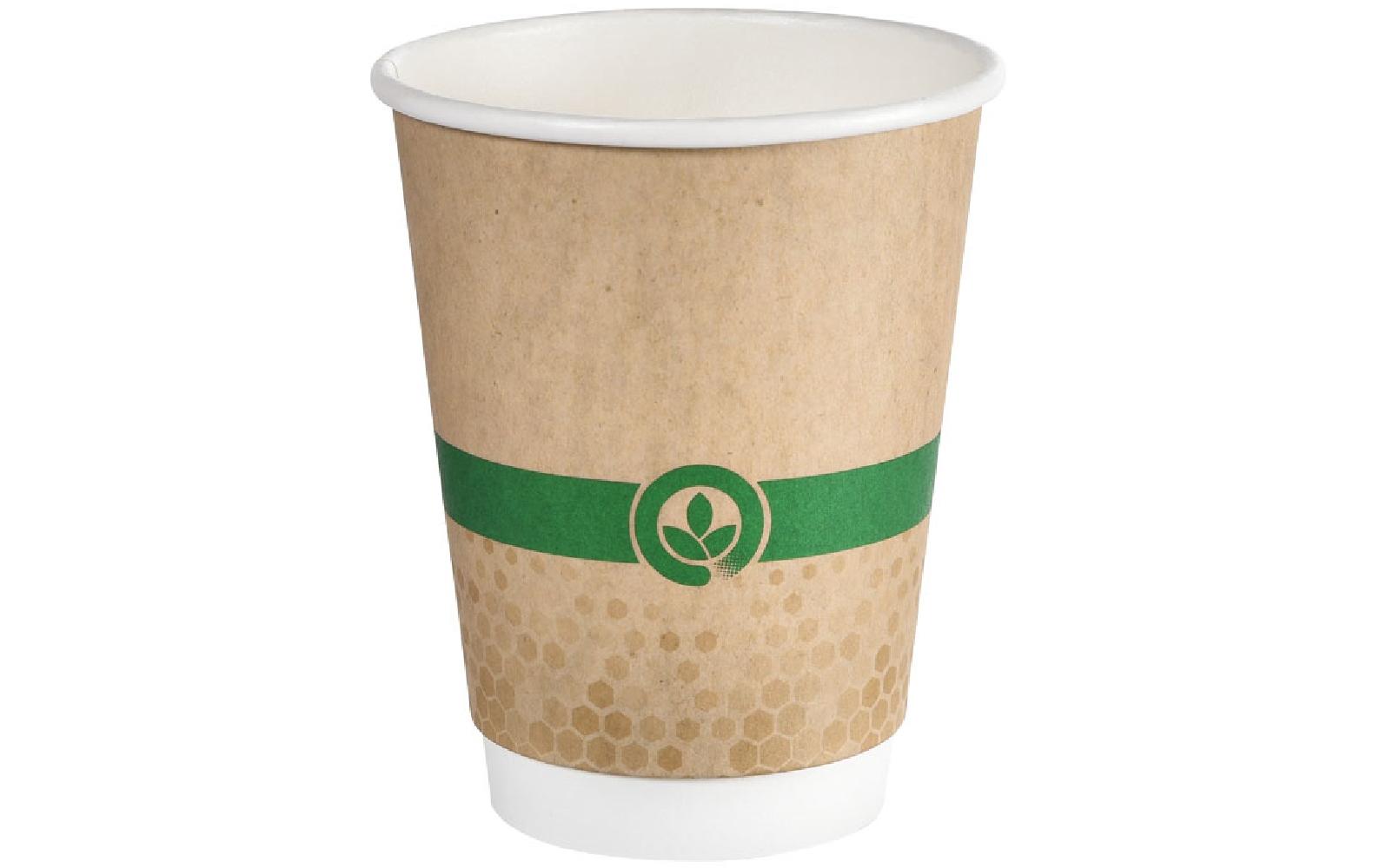 Einweg-Kaffeebecher Melli Double Wall 24 cl, 25 StückBecher aus nachwachsendem Material