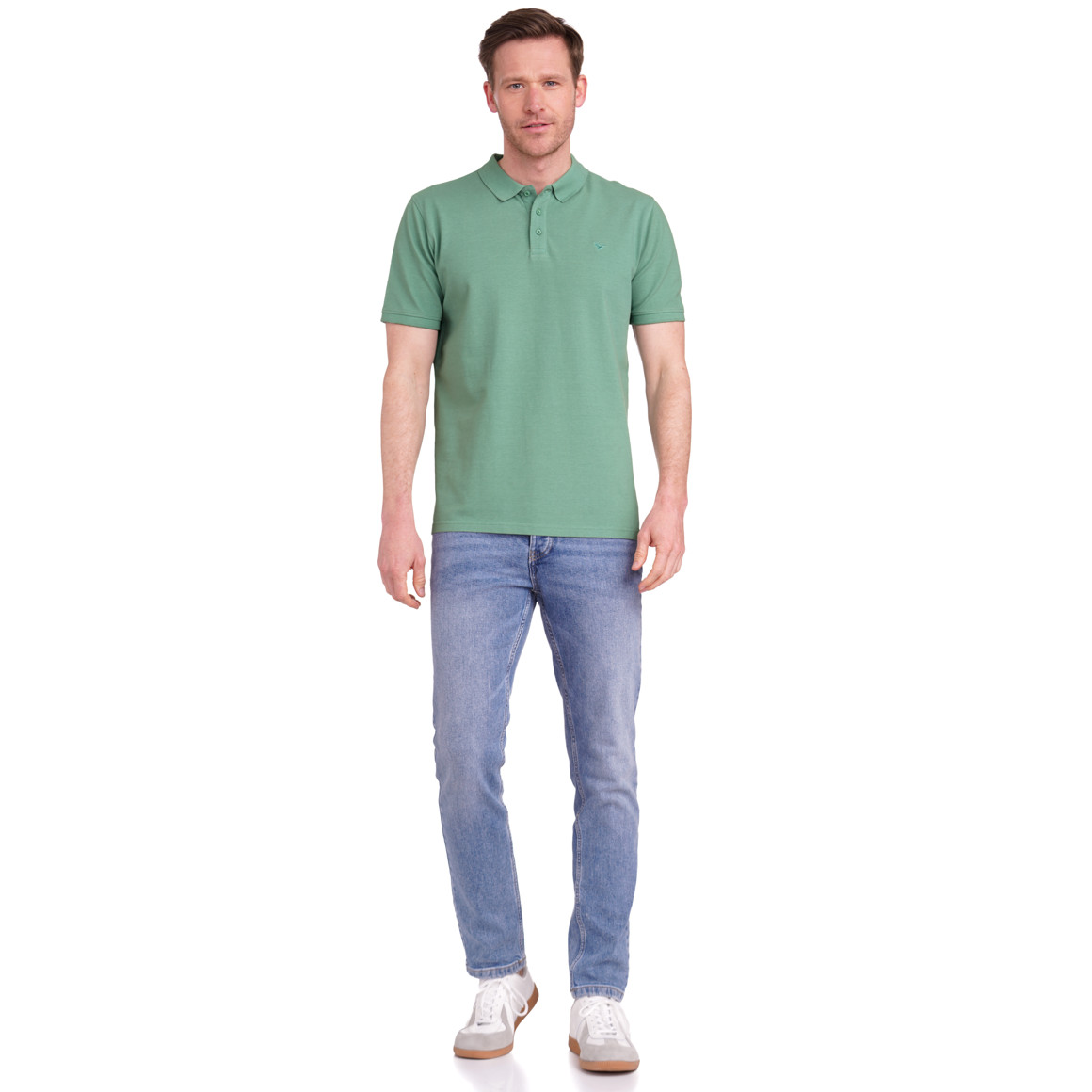 Jonas Nielsen Herren Poloshirt unifarben grün