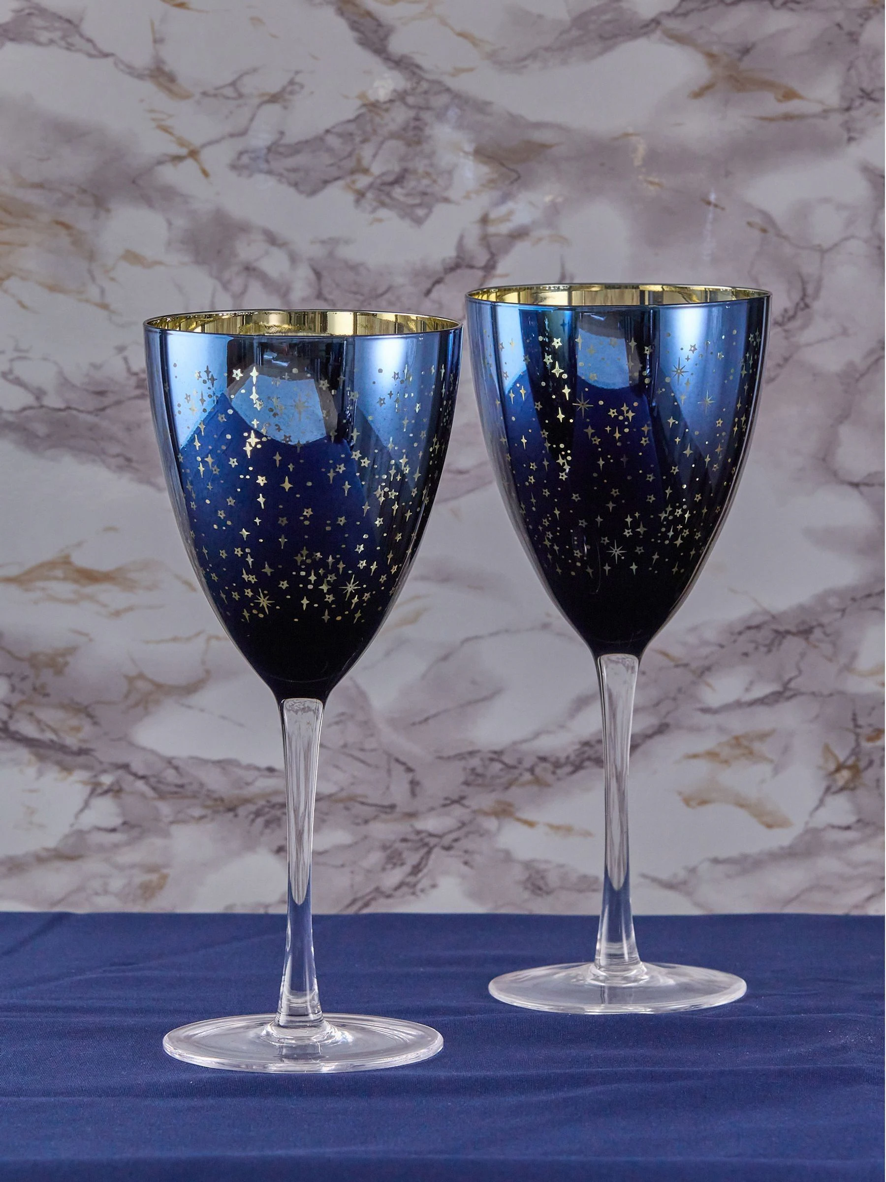 Artland Set of 2 Galaxy Wine Glasses