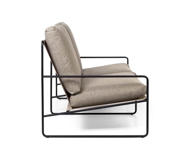 Ferm Living Desert 2-zits loungebank Black/Stripe