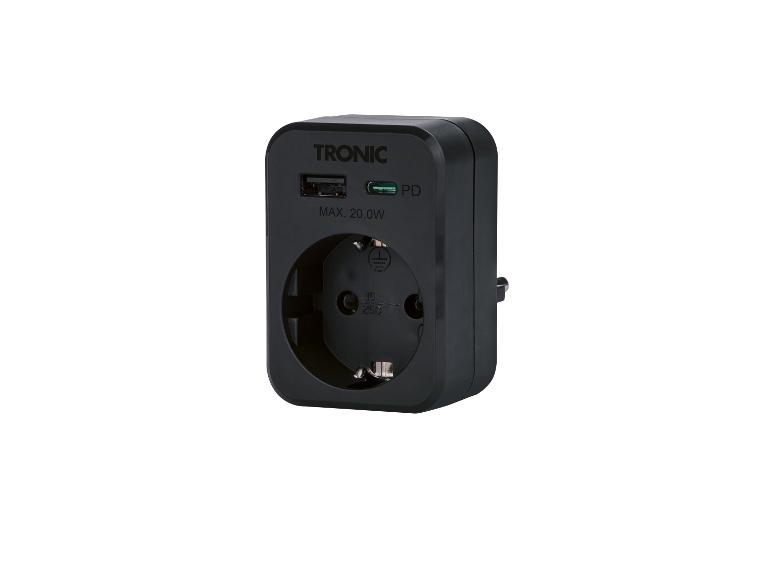 Stopcontact adapter met USB-aansluitingen