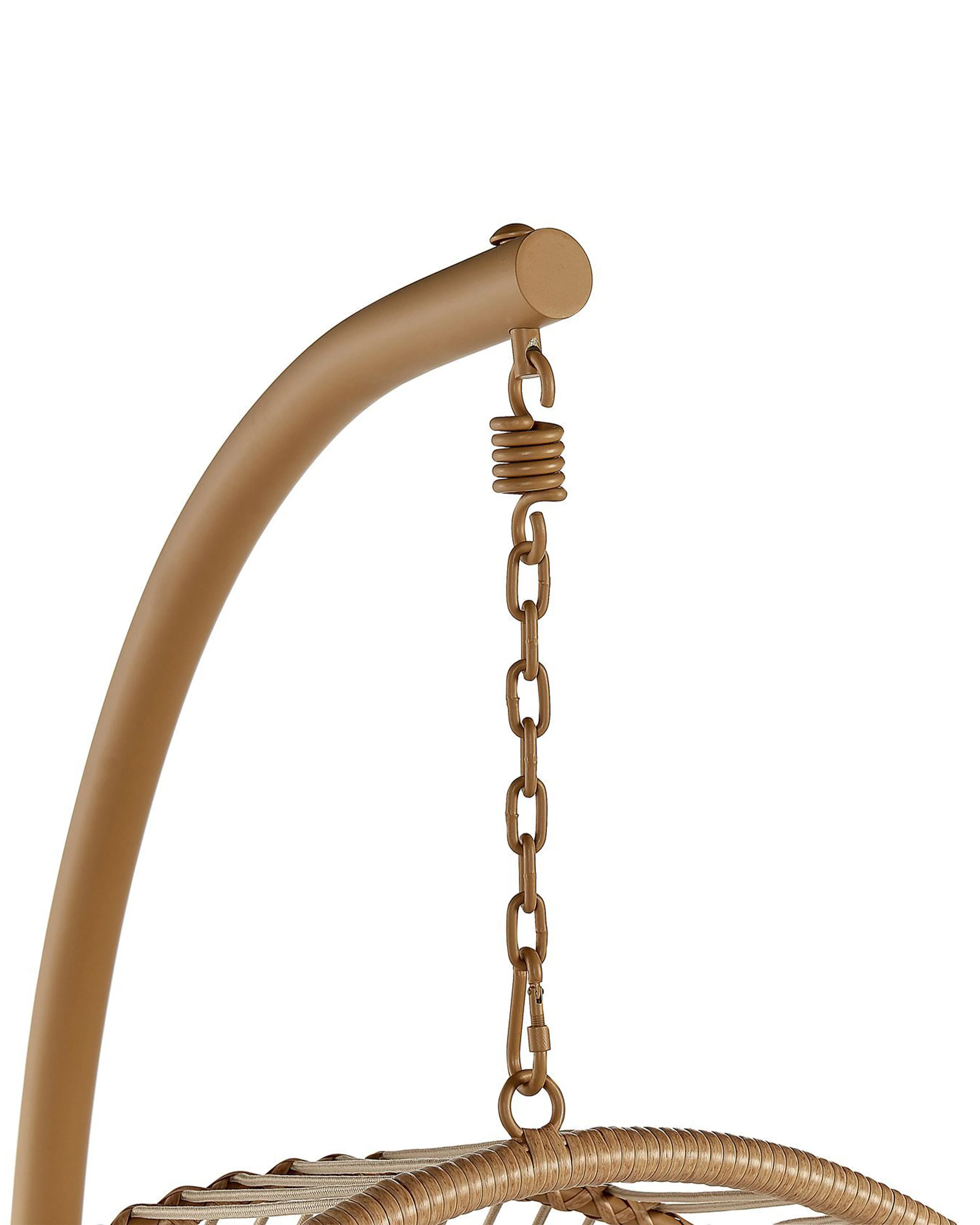 Hangstoel met standaard ACRI PE rotan Beige