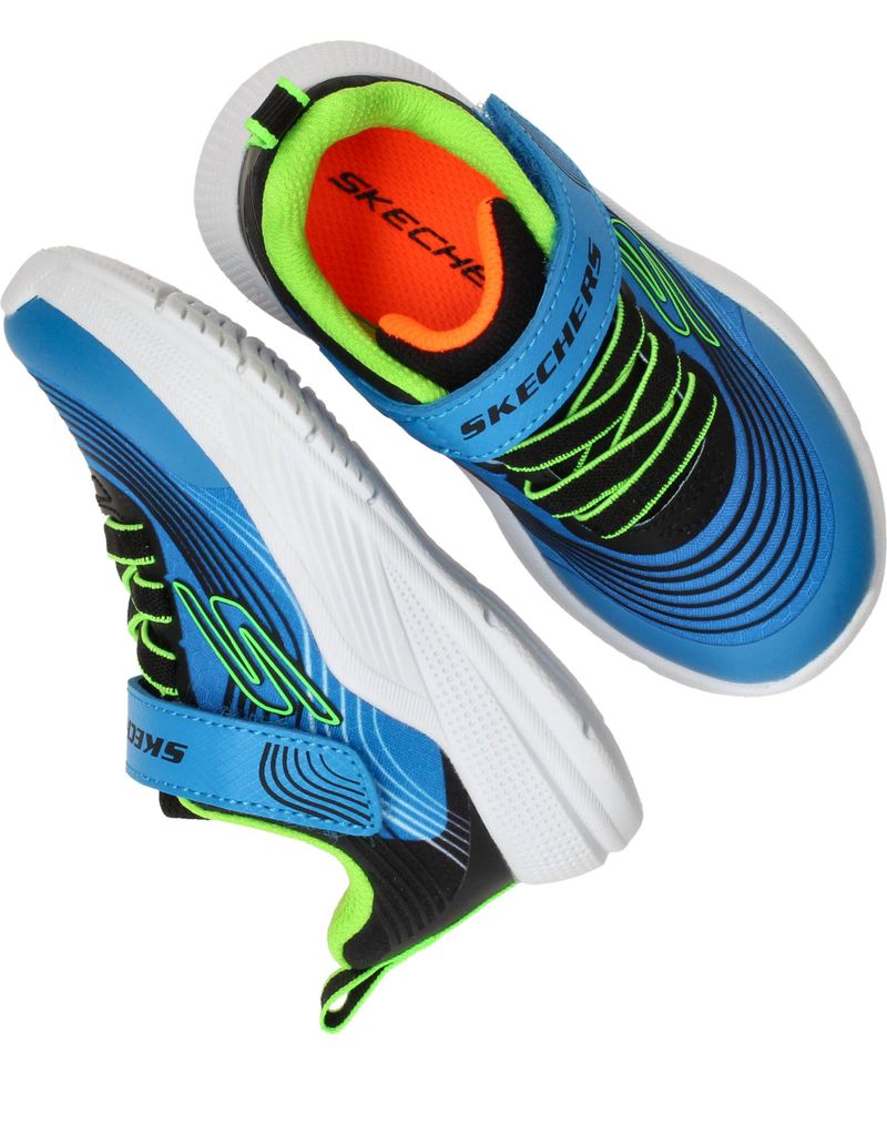 Skechers Microspec Advance Sneakers Blauw Jongens