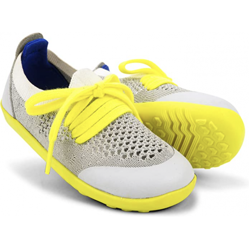 Bobux Bobux Step-up Play Knit gris blanc jaune