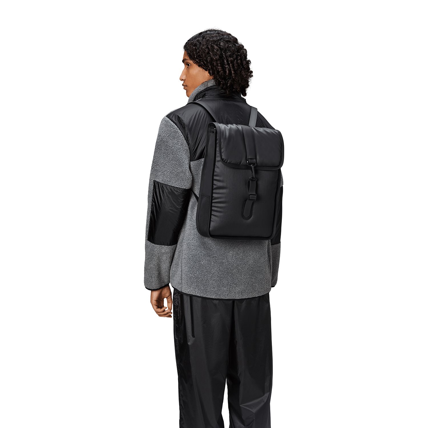 Rains Puffed Backpack Mini W3 black