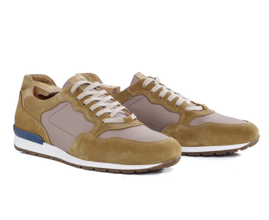 Sneakers homme Velours Camel - CANBERRA II