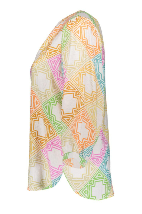 Geisha ecru dames blouse