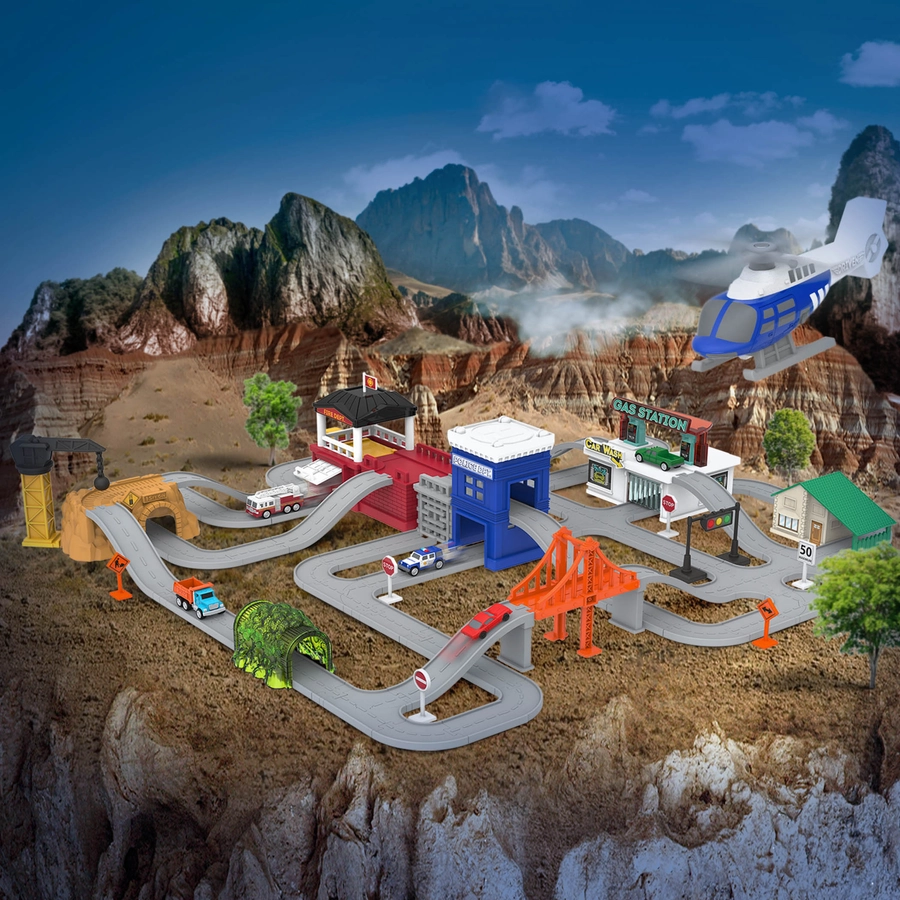 Driven Spielset Build-A-City Mehrfarbig