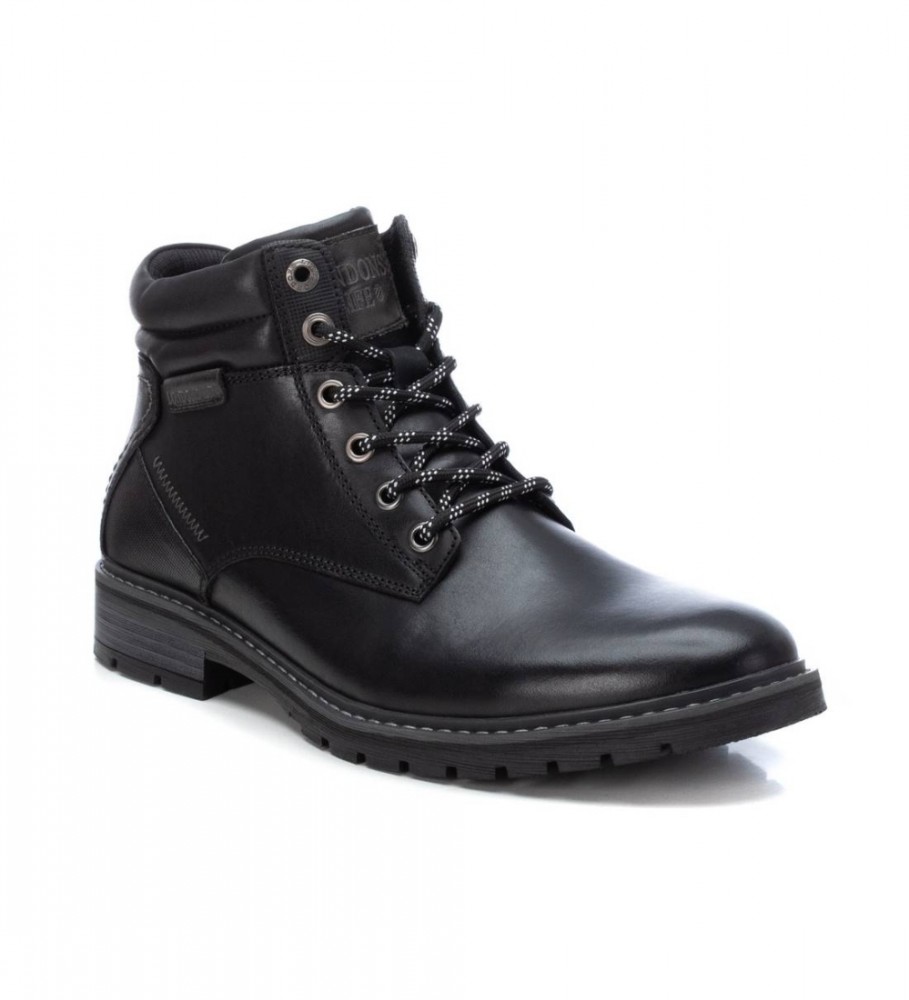 Botas de tornozelo Carmela em couro, modelo 160993, pretas