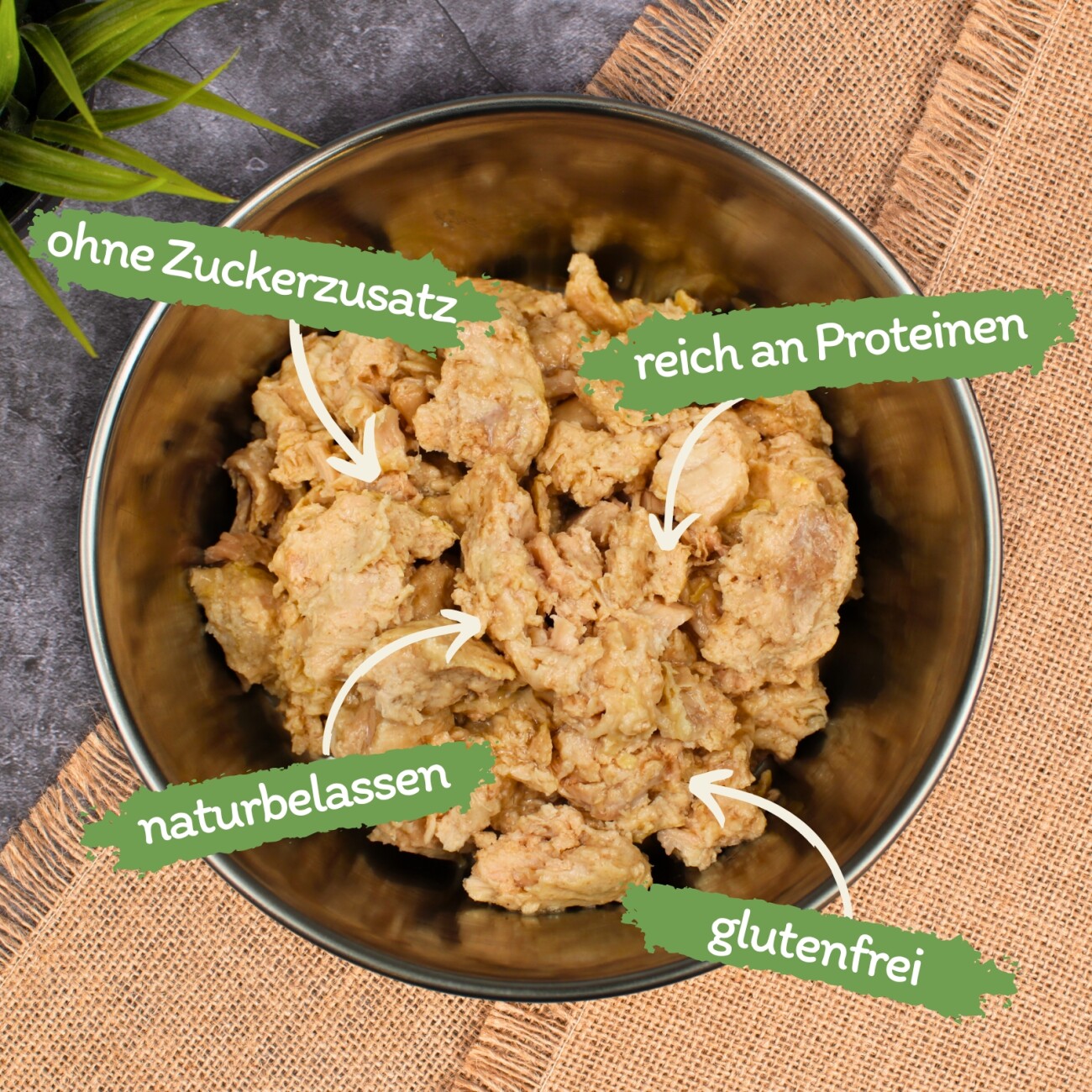 Lyra Pet Lecker.Pet Balu's 100 % Huhn und Truthahn Katzenfutter Nassfutter 6x400 g