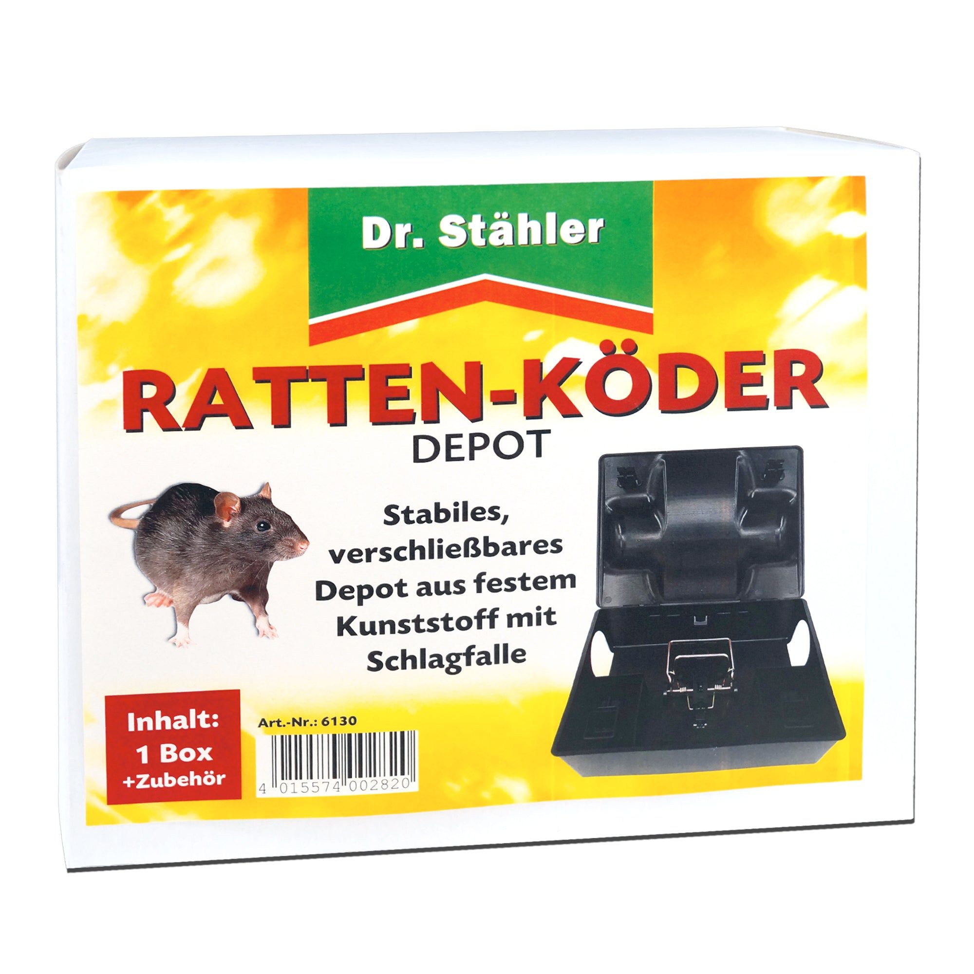 SILBERKRAFT Effektives Rattenköder-Depot