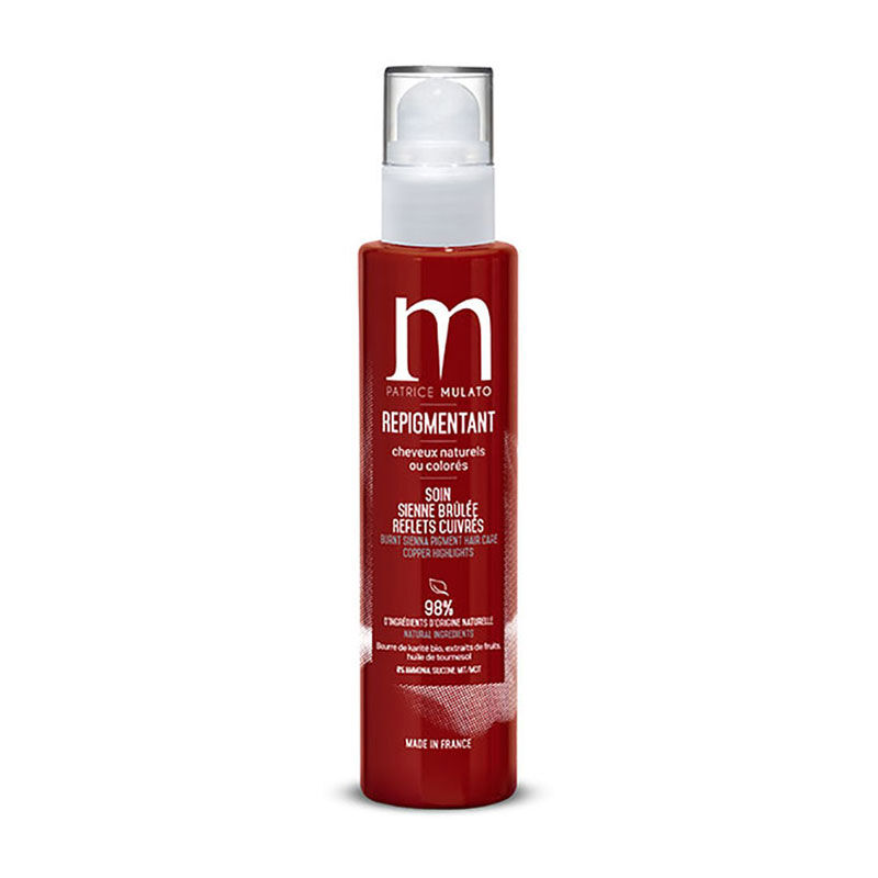 Soin repigmentant cheveux naturels ou colorés sienne brûlée