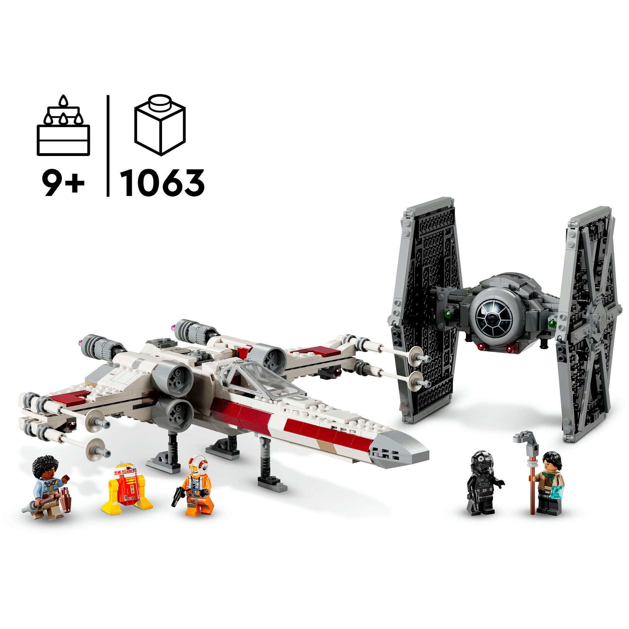 LEGO Konstruktionsspielzeug Star Wars Mashup aus TIE Fighter & X-Wing