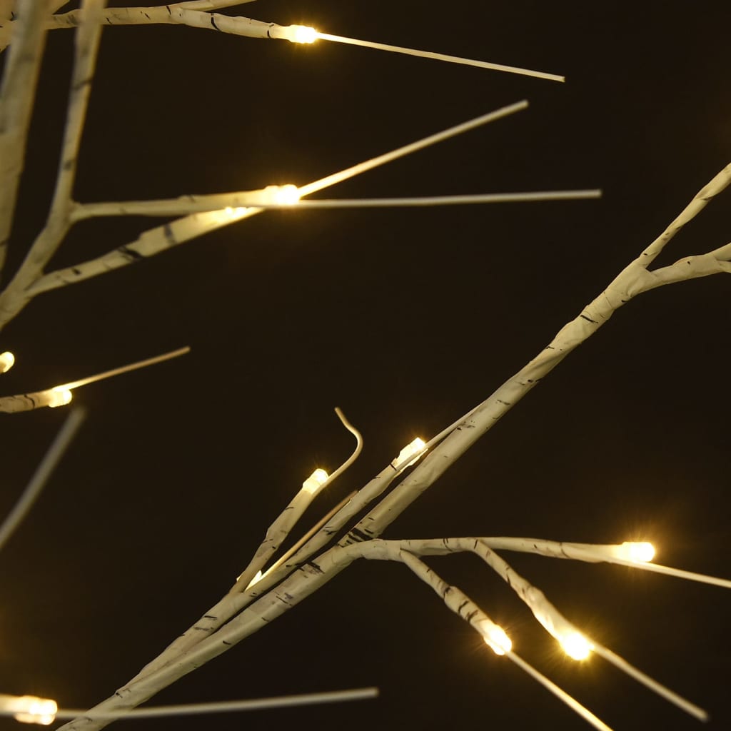 Sapin de noël 180 led blanc chaud saule 1,8 m int/ext