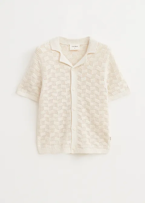Gebreid vest met knopen off-white (ECRU)