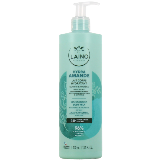 Laino lait corps hydratant Hydra Amande - Soin peaux sèches