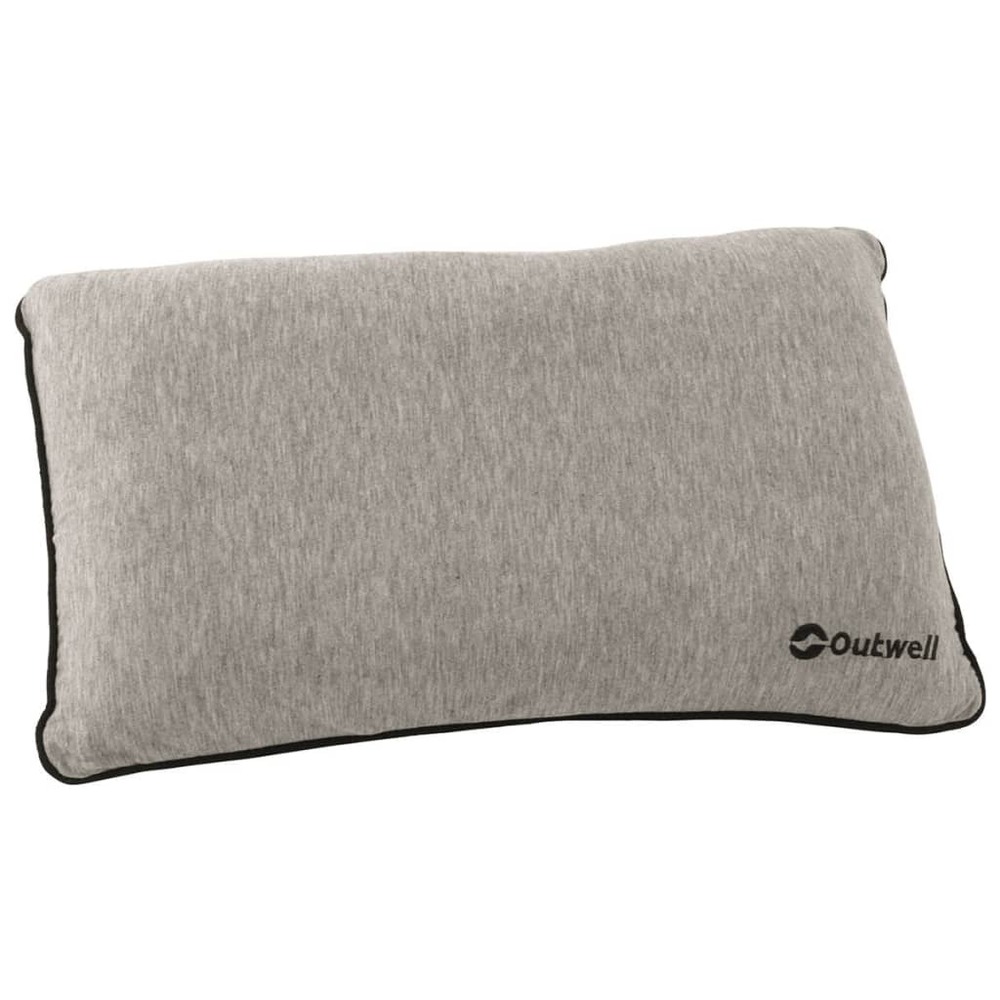 Oreiller 42 x 26 x 6 cm mousse à mémoire gris 230075