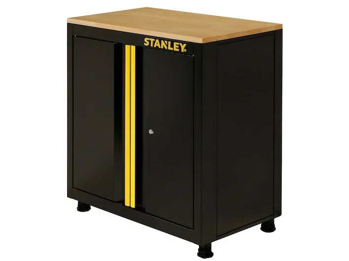 Stanley STST97595-1, Sort, Gul, 2 hylder, Gulvstående, Værktøjsopbevaring, 2 dør(e), Stål