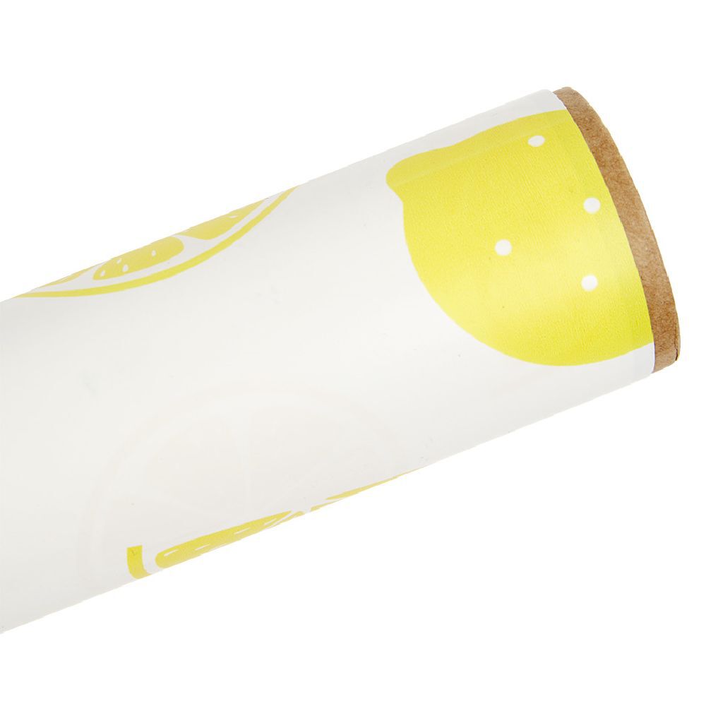 Toile cirée Lemon jaune L. 140 cm