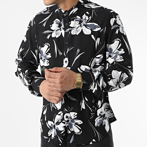 Chemise Manches Longues G-9034 Noir