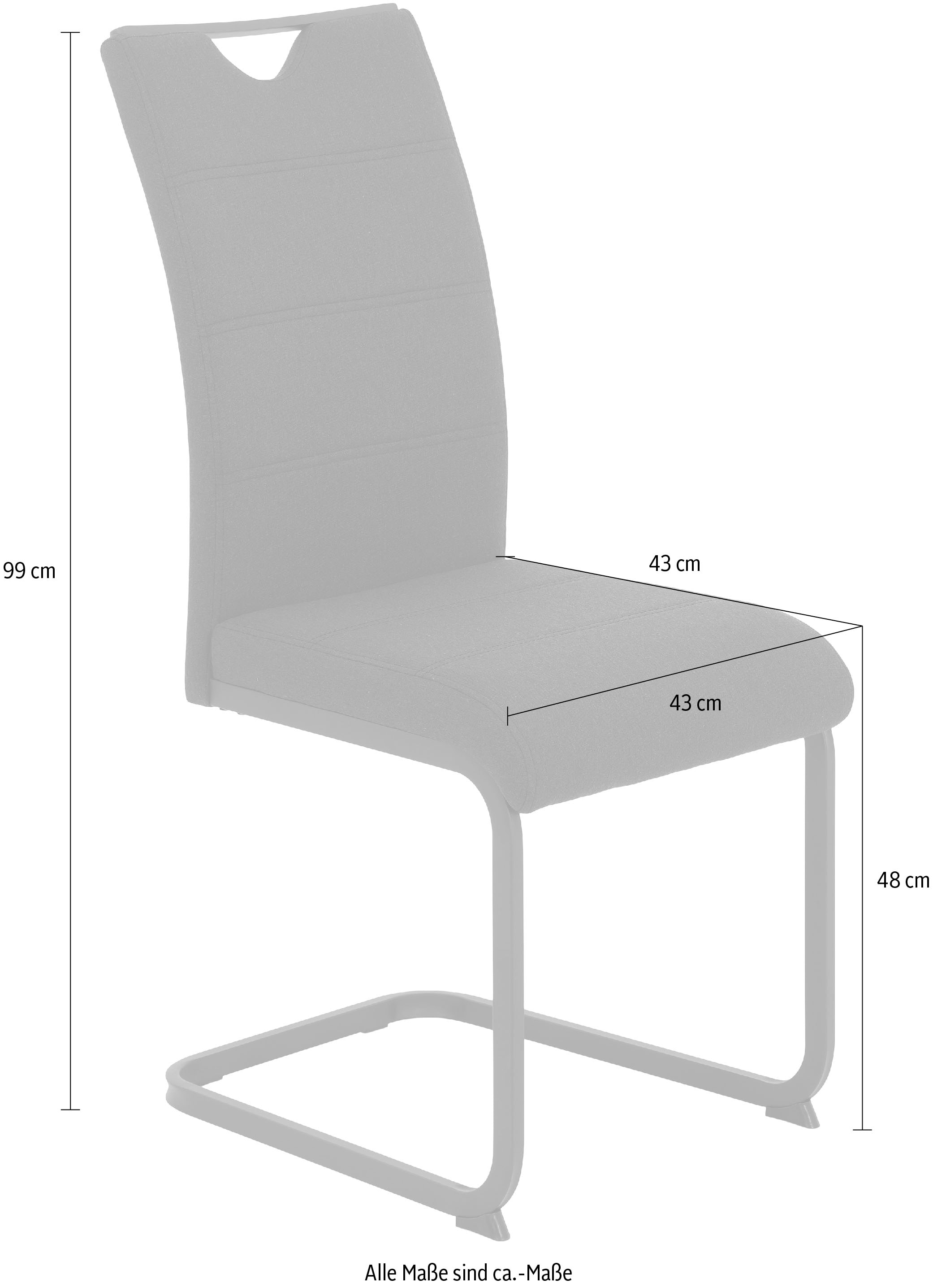 HELA Essgruppe »GISELLE Esszimmer, Essgruppe, Sitzgruppe TOPSELLER!« Set, 5er Set, Tisch plus 4 Stühle, 5 Stk. tlg. Esstisch U-Gestell Metall, Tischplatte mit Baumkante, OTTOs Choice