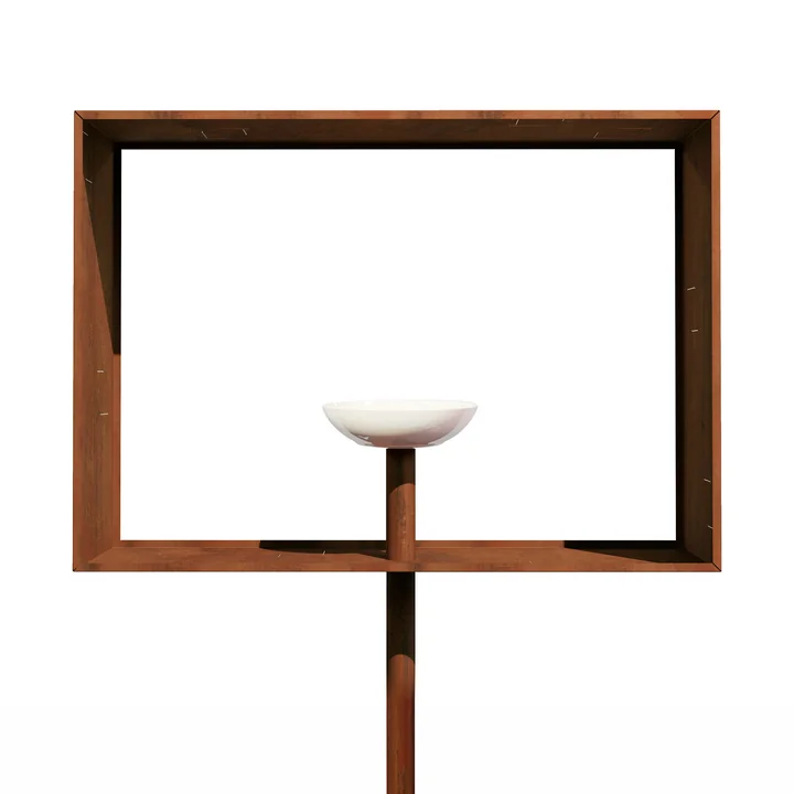 Frederik Roijé - Frame Vogelfutterstelle, corrosion brown