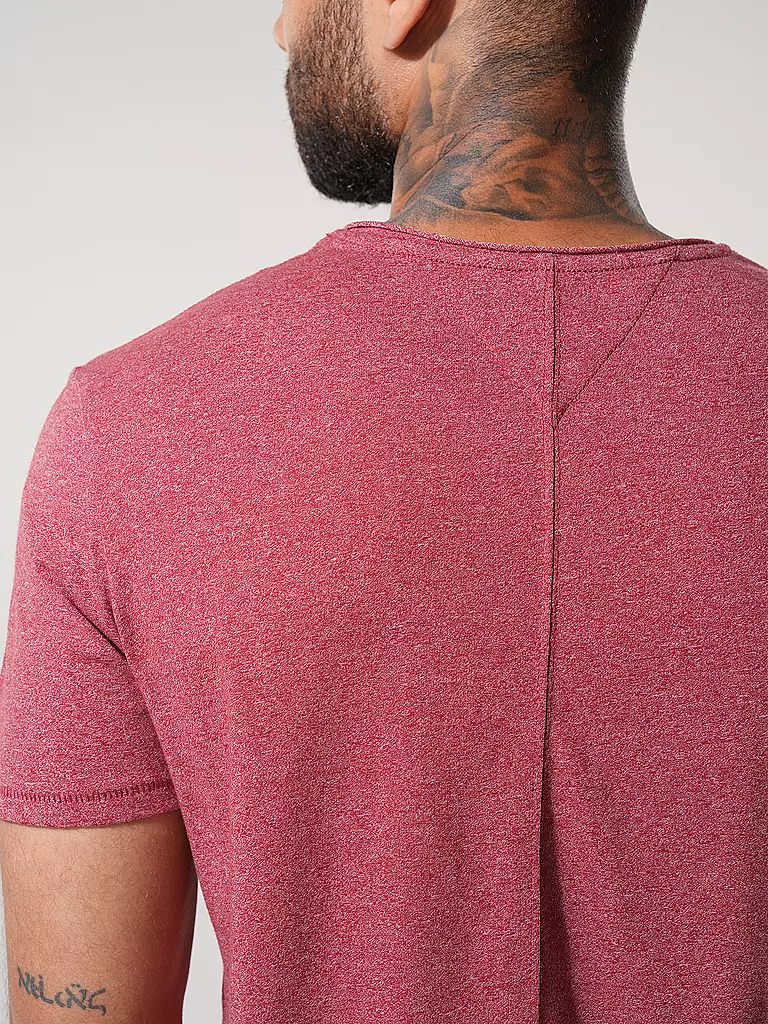 TOMMY JEANS T-Shirt dunkelrot