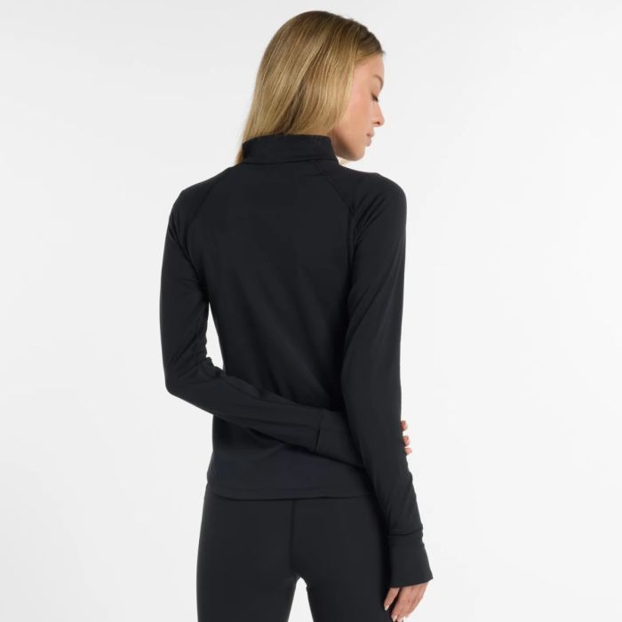 New Balance Dame Trøjer NB Harmody Half Zip LS Tee Sort