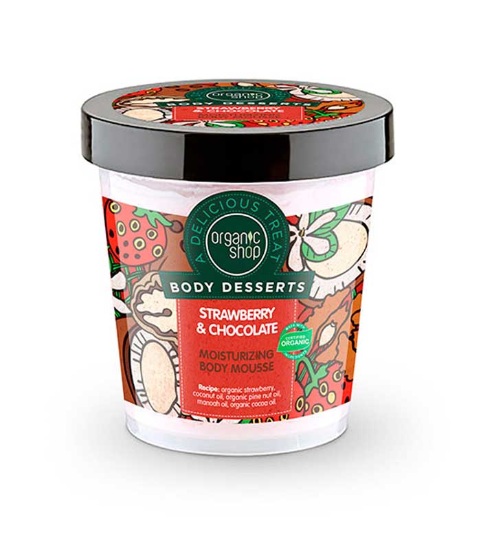 Organic Shop - *Body Desserts* - Mousse Corporal - Morango e Chocolate