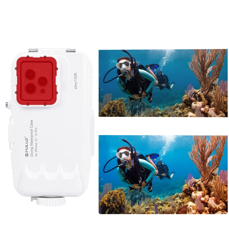 iPhone 12 / iPhone 12 Pro Unterwasser Case Hülle Taucher Schutzgehäuse (40m)
