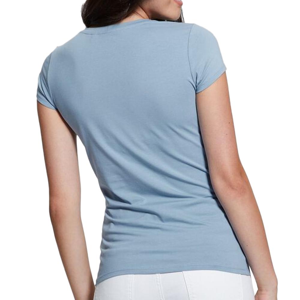 Guess T-shirt Bleu Femme Guess Maze