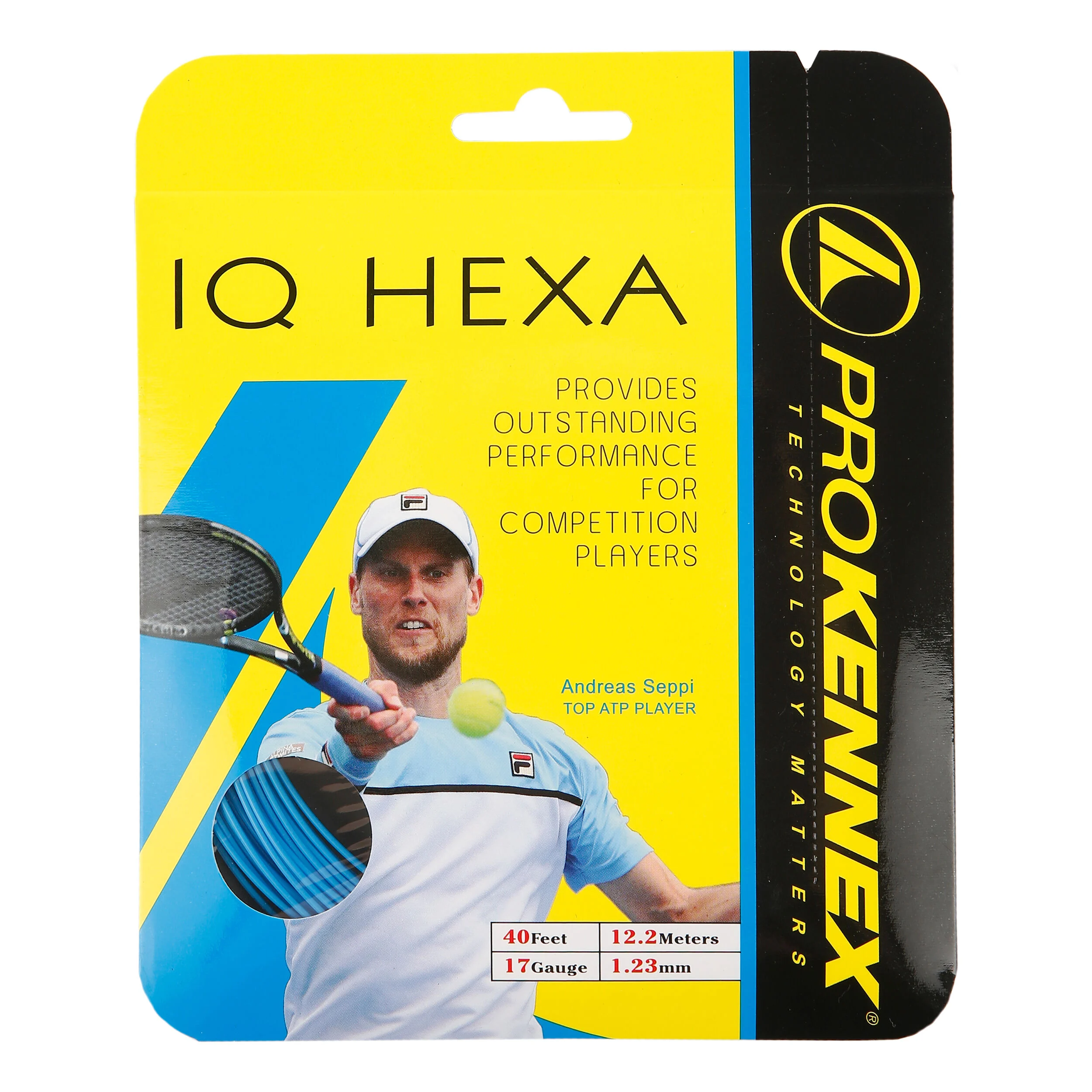 PROKENNEX IQ Hexa Cordage En Garniture 12,2m - Bleu